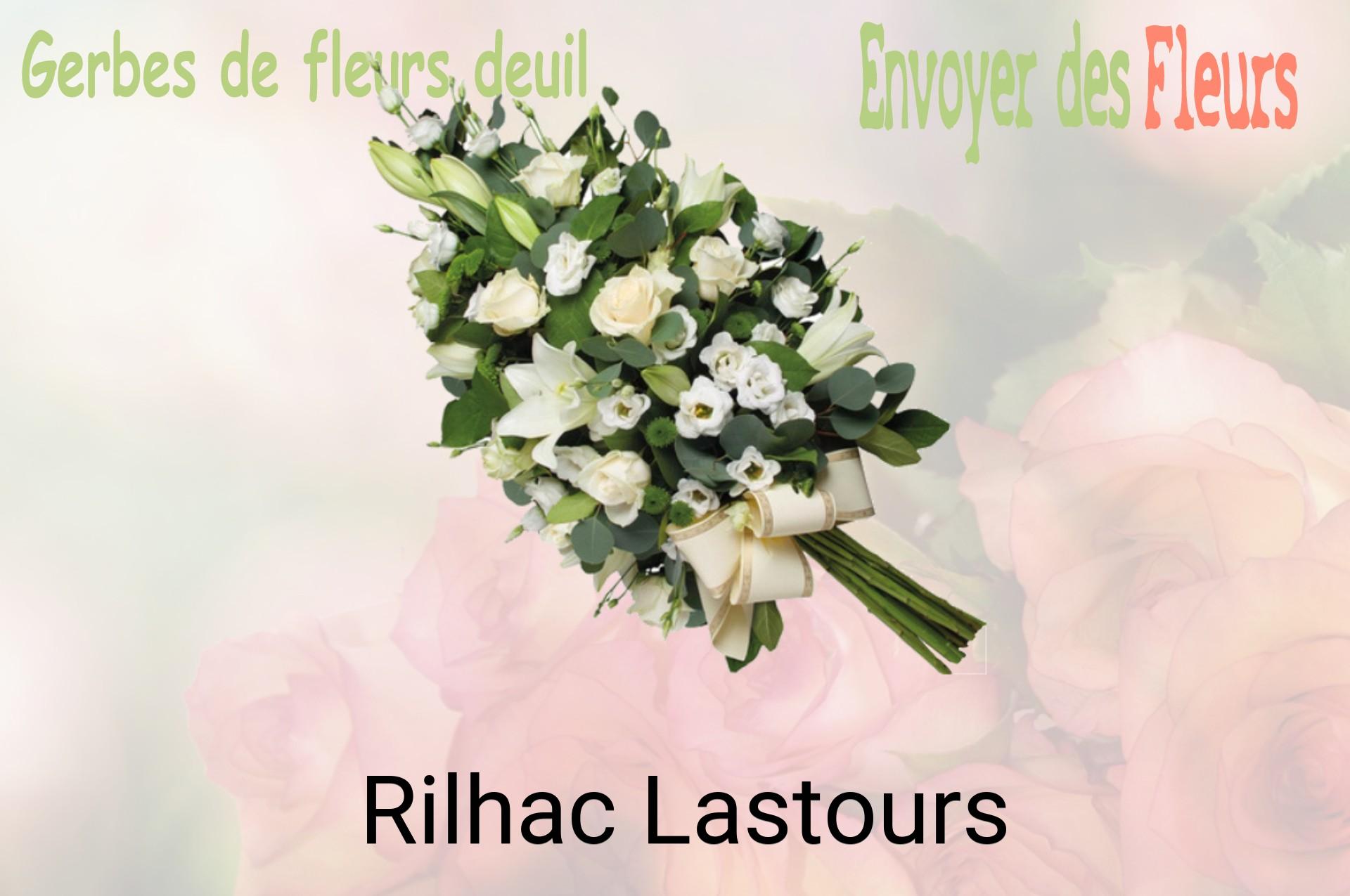 Gerbe de fleurs de deuil livrée à Rilhac-Lastours